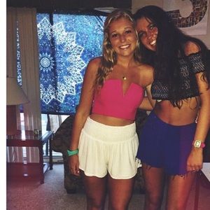 NBD Bright Pink Corset Top